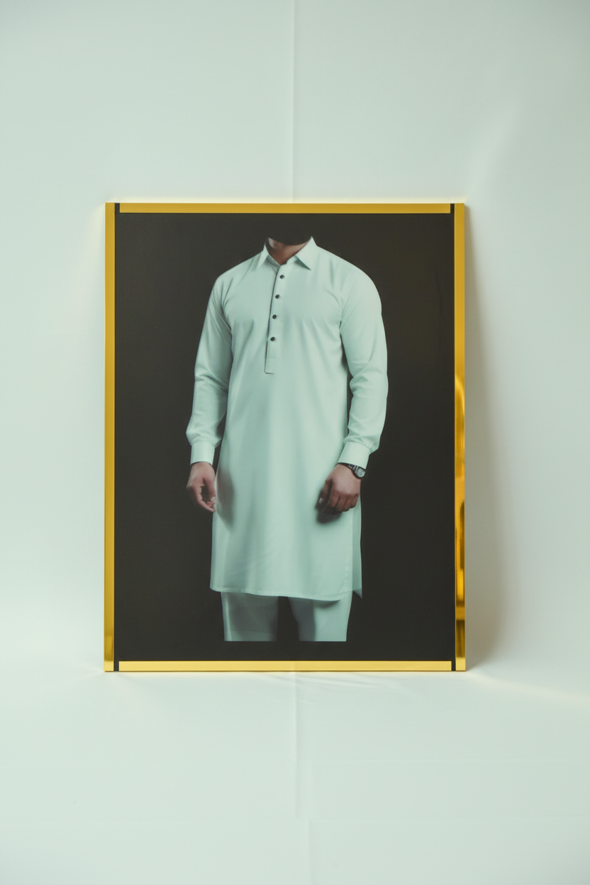 Men’s Shalwar Kameez Display Frame (Collar Design)